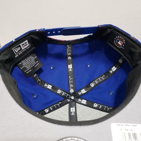 Chicago Cubs New Era Splatter 9FIFTY Snapback Hat Cap Royal Blue /red/white NWT - Picture 6 of 9